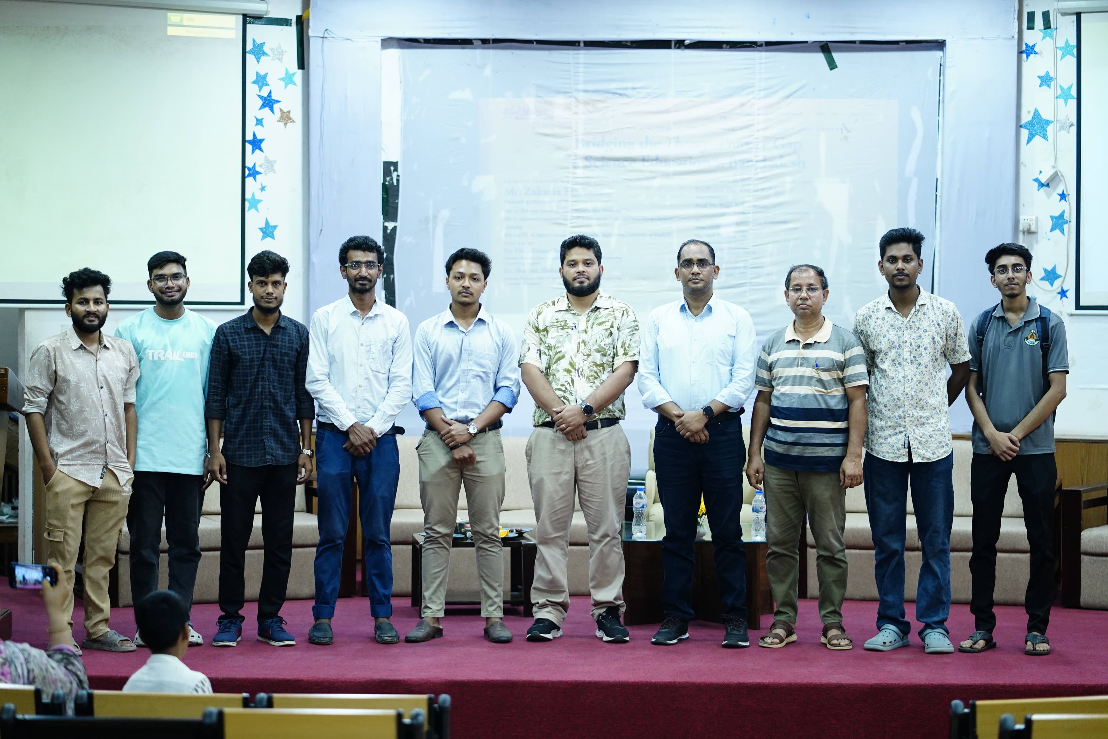 Group photo of guests, teachers, KRTC team, and students at the Jashore seminar