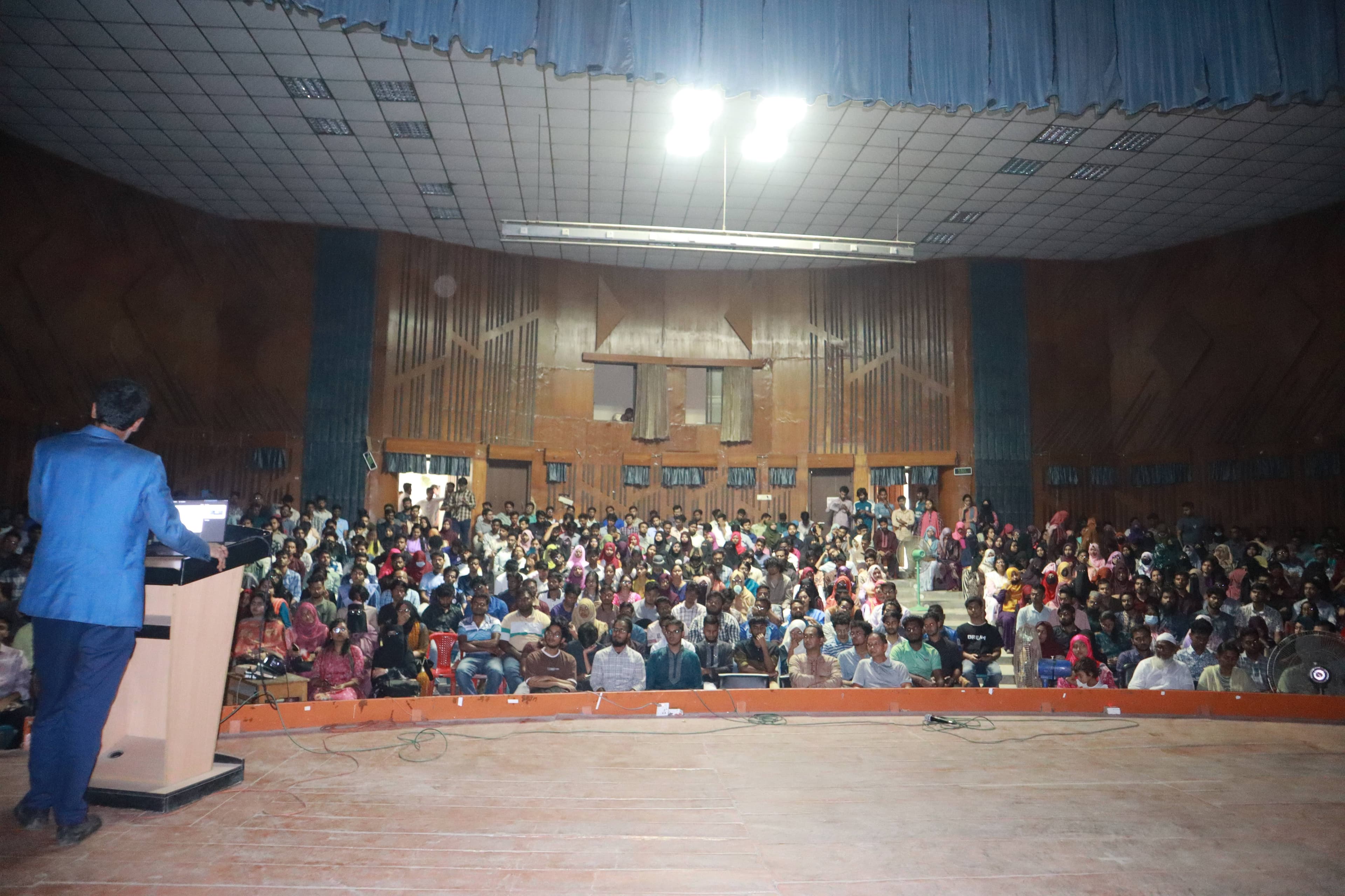 Distinguished academic guests at the Rajshahi seminar